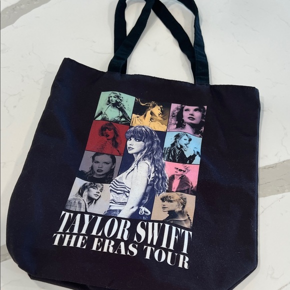 Handbags - Taylor Swift The Eras Tour Black Tote Bag